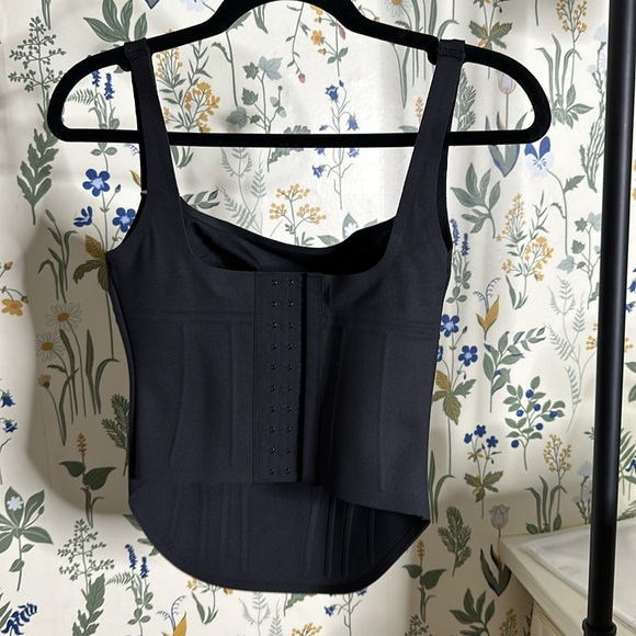 NWT Skims Bonded corset group long corset onyx size XS‎ black - Picture 10 of 11